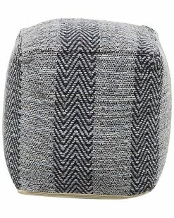 Peyton Lane Grey Polyester Bohemian Pouf Home -Shop Style Sales 3050557205 RLLD 4