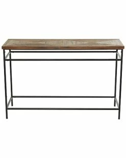 Peyton Lane Brown Rustic Metal Console Table Home -Shop Style Sales 3050558899 RLLD 3