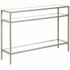 Abraham + Ivy Siviline Satin Nickel Console Table Home