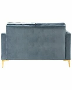 Home Design Blue & Gold Sofa -Shop Style Sales 3050573085 RLLD 5
