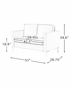 Home Design Blue & Gold Sofa -Shop Style Sales 3050573085 RLLD 6