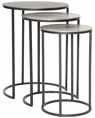 Uttermost Erik Metal Nesting Tables, S/3 Home 3 Uttermost Erik Metal Nesting Tables, S/3 Home