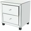 Peyton Lane Mirrored 2-Drawer Accent Table Home