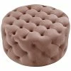 Inspired Home Desiree Velvet Cocktail Ottoman