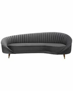 Armen Living Karisma Curved Velvet Sofa Home -Shop Style Sales 3050579936 RLLD 3