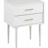 Hewson 20in Mid-Century Modern Two-Drawer Side End Table Home -Shop Style Sales 3050581939 RLLD 1