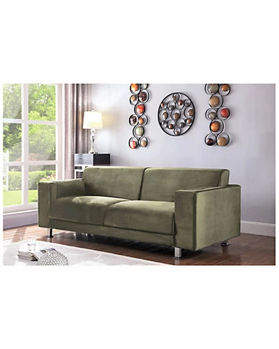 Chic Home Amarillo Taupe Velvet Sofa 3 Chic Home Amarillo Taupe Velvet Sofa