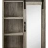 Hewson Modern Farmhouse Sliding Barn Door Wall Storage With Mirror Home