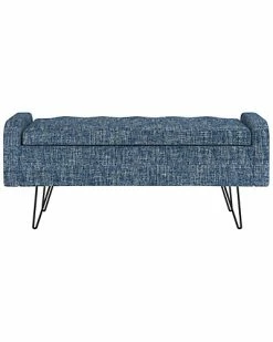 Worldwide Home Furnishings !nspire Upholstered Storage Ottoman