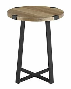 Hewson 18in Farmhouse Round Side End Table Home -Shop Style Sales 3050601120 RLLD 4