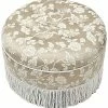 Jennifer Taylor Home Yolanda Upholstered Round Accent Ottoman