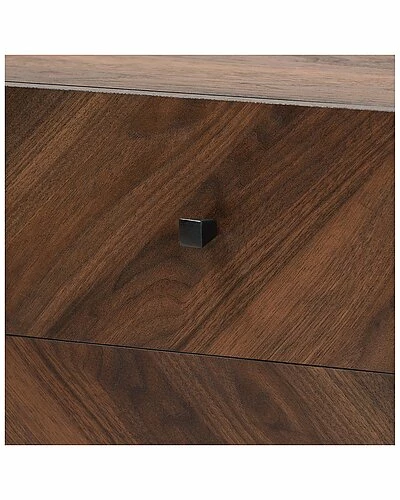 Design Studios Hartman Mid-Century Modern Walnut Brown Finished Wood Tv Stand Home 8 Design Studios Hartman Mid-Century Modern Walnut Brown Finished Wood Tv Stand Home - Image 6