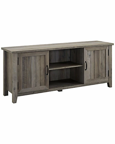 Hewson 58in Farmhouse Wood Grooved Door Media Console Home 3 Hewson 58in Farmhouse Wood Grooved Door Media Console Home