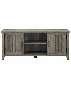 Hewson 58in Farmhouse Wood Grooved Door Media Console Home 9 Hewson 58in Farmhouse Wood Grooved Door Media Console Home -Shop Style Sales 3050648698 RLLD 3