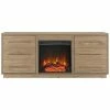Abraham + Ivy Greer Rectangular Tv Stand With Log Fireplace For Tv'S Up To 65In Home