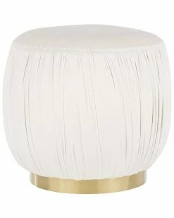 Lumisource Ruched Ottoman Home