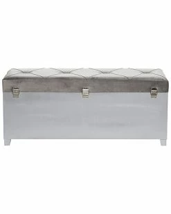 Peyton Lane Set Of 3 Grey Wood Glam Storage Bench Home -Shop Style Sales 3050654739 RLLD 7