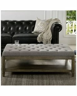 Jennifer Taylor Home Sylvan Farmhouse Oak Tufted Cocktail Storage Ottoman -Shop Style Sales 3050657274 RLLD 4