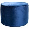 Gouchee Home Eclipse Indigo Blue Velvet Pouf -Shop Style Sales 3050659884 RLLD 1