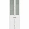 Crosley Furniture Stanton Glass Door Pantry Home
