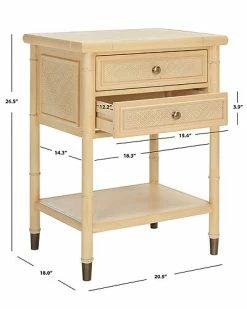 Safavieh Ahab 2 Drawer 1 Shelf Accent Table Home 7 Safavieh Ahab 2 Drawer 1 Shelf Accent Table Home -Shop Style Sales 3050662101 RLLD 3