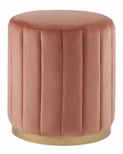 Nicole Miller Anakin Velvet Ottoman Home