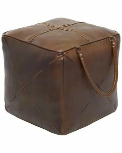 Peyton Lane Canvas Pouf Home