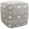 Pasargad Home Grandcanyon Cotton Grey & Multi Pouf -Shop Style Sales 3050669118 RLLD 1