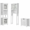 Alaterre Derby 5pc Bathroom Storage Set With Over Toilet Shelf, Wall-Mounted Cabinet, Hamper, Floor Cabinet, And Storage Hutch Home -Shop Style Sales 3050676527 RLLD 1