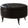 Inspired Home Amalia Storage Ottoman