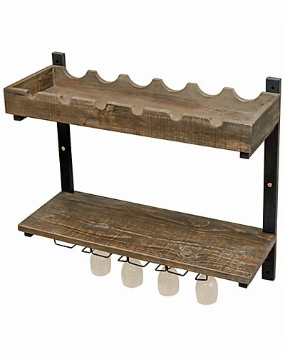 Alaterre Pomona Wall Shelving With Wine Storage Home 4 Alaterre Pomona Wall Shelving With Wine Storage Home - Image 2