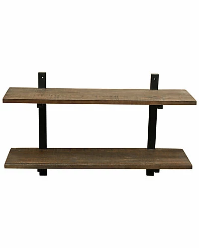 Alaterre Pomona 36inW Metal And Solid Wood Wall Shelf Home 3 Alaterre Pomona 36inW Metal And Solid Wood Wall Shelf Home