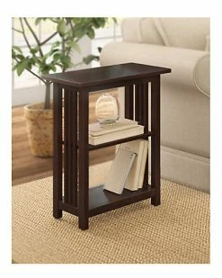 Alternative view of Alaterre Mission 2 Shelf End Table Home