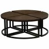 Alaterre Arcadia Acacia Wood Set Of 4 Round Wedge Tables Home -Shop Style Sales 3050687182 RLLD 1