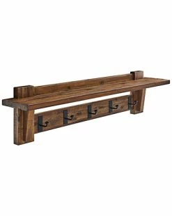 Alaterre Durango 60in Industrial Wood Coat Hook Entryway Shelf Home -Shop Style Sales 3050687209 RLLD 2