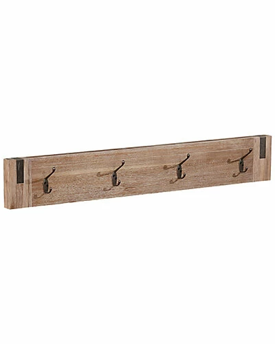 Alaterre Woodstock Acacia Wood With Metal Inset Coat Hook Home 3 Alaterre Woodstock Acacia Wood With Metal Inset Coat Hook Home