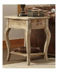 Alternative view of Alaterre Rustic - Reclaimed End Table Home