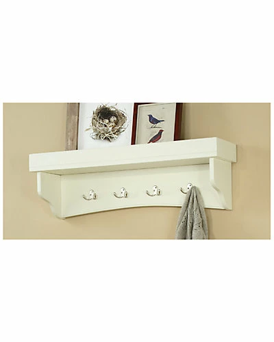 Alaterre Shaker Cottage Coat Hooks With Tray Shelf Home 4 Alaterre Shaker Cottage Coat Hooks With Tray Shelf Home - Image 2