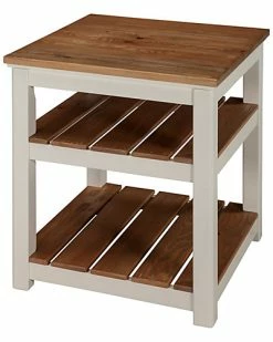 Alternative view of Alaterre Savannah 2 Shelf End Table Home