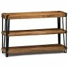 Alaterre Ryegate Natural Live Edge Solid Wood With Metal Media Console Table Home -Shop Style Sales 3050687357 RLLD 1