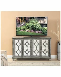 Alternative view of Coast To Coast 4-Drawer Catskill Grey Media Credenza Home