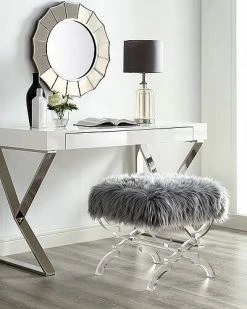 Inspired Home Laris X-Leg Ottoman -Shop Style Sales 3050694254 RLLD 2