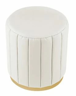 Nicole Miller Anakin Leather PU Ottoman Home -Shop Style Sales 3050698325 RLLD 2