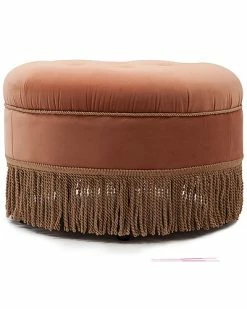 Jennifer Taylor Home Yolanda Upholstered Round Accent Ottoman -Shop Style Sales 3050698645 RLLD 2