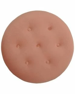 Jennifer Taylor Home Yolanda Upholstered Round Accent Ottoman -Shop Style Sales 3050698645 RLLD 3