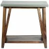 Alaterre Brookside 30inW Wood With Concrete-Coating Console/Media Table Home -Shop Style Sales 3050698846 RLLD 1
