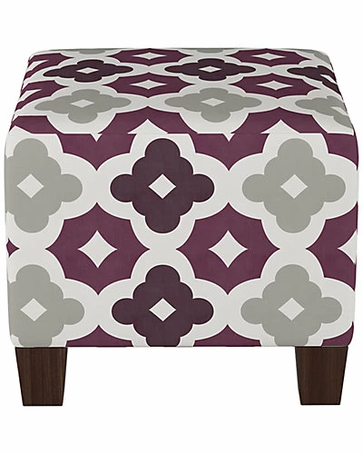 Skyline Square Ottoman In Sintra Purple Potion Oga Home 5 Skyline Square Ottoman In Sintra Purple Potion Oga Home - Image 3