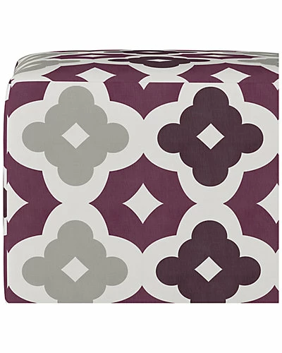 Skyline Square Ottoman In Sintra Purple Potion Oga Home 6 Skyline Square Ottoman In Sintra Purple Potion Oga Home - Image 4