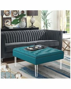 Chic Home Pierre Aqua Ottoman -Shop Style Sales 3050719494 RLLD 2