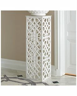 Global Views Marble Fret Pedestal Home